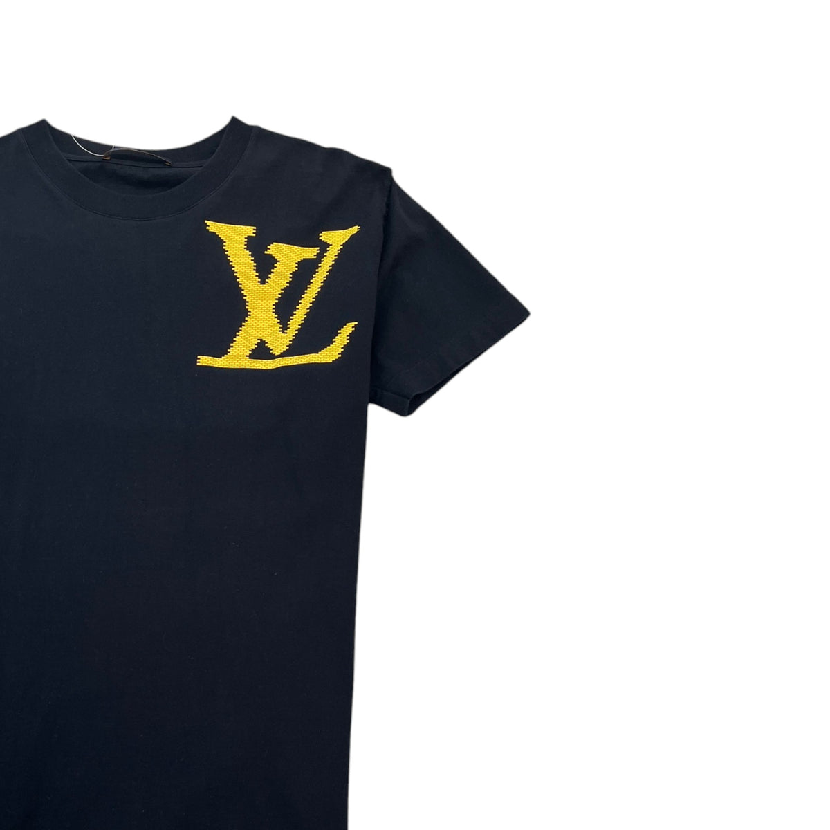Men's Brick Print Logo T-Shirt Black Size S - Photo 3