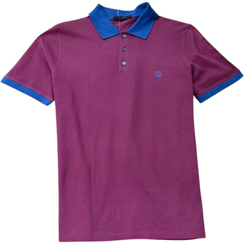 Men's Fil A Fil Striped Polo Shirt Multi-Coloured Size XL