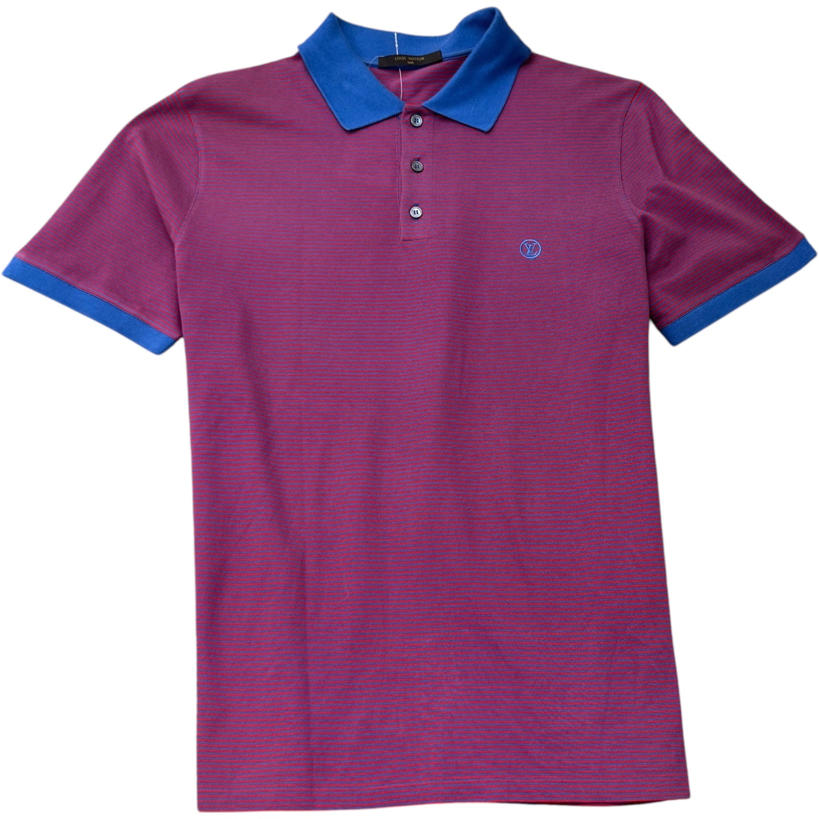Men's Fil A Fil Striped Polo Shirt Multi-Coloured Size XL - Photo 1