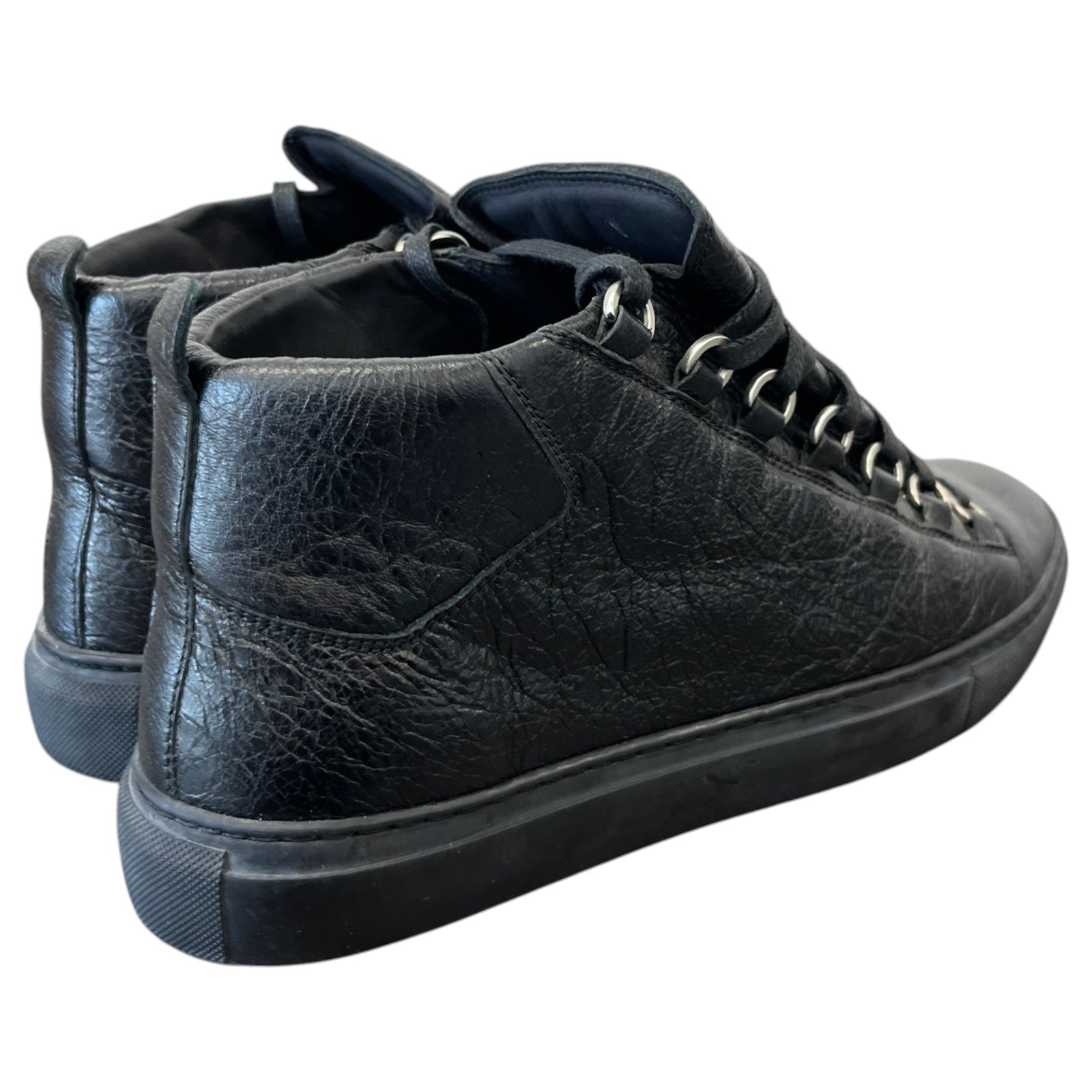 Balenciaga Men's Arena High Trainers Black Size 6 - Photo 8