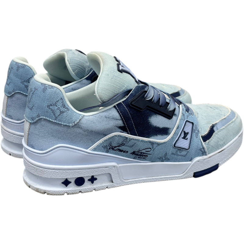 Men's LV Low Trainers Blue Size UK 8.5 / EU 42.5