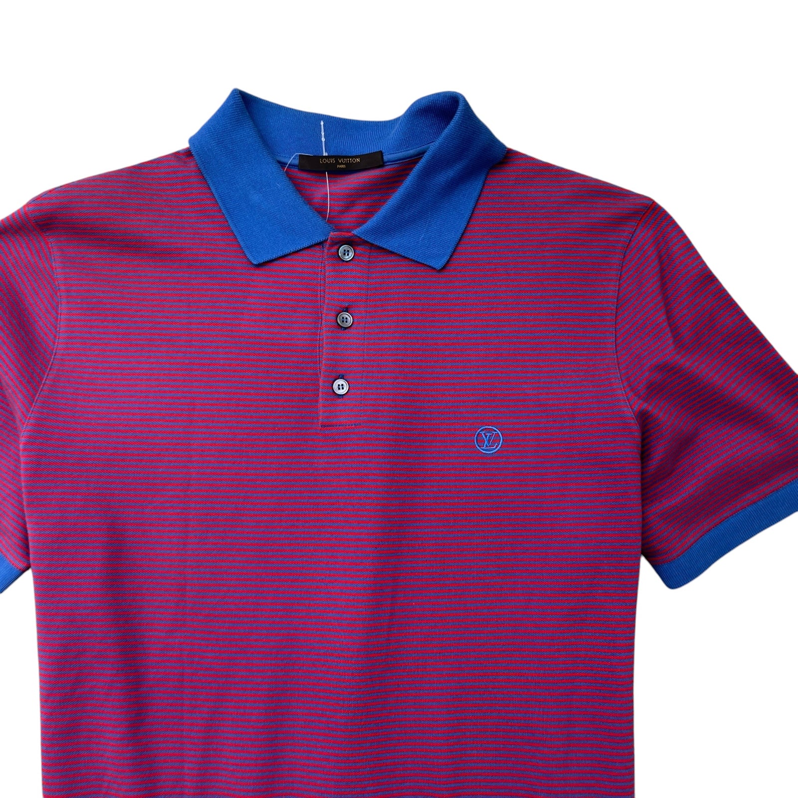 Men's Fil A Fil Striped Polo Shirt Multi-Coloured Size XL - Photo 5
