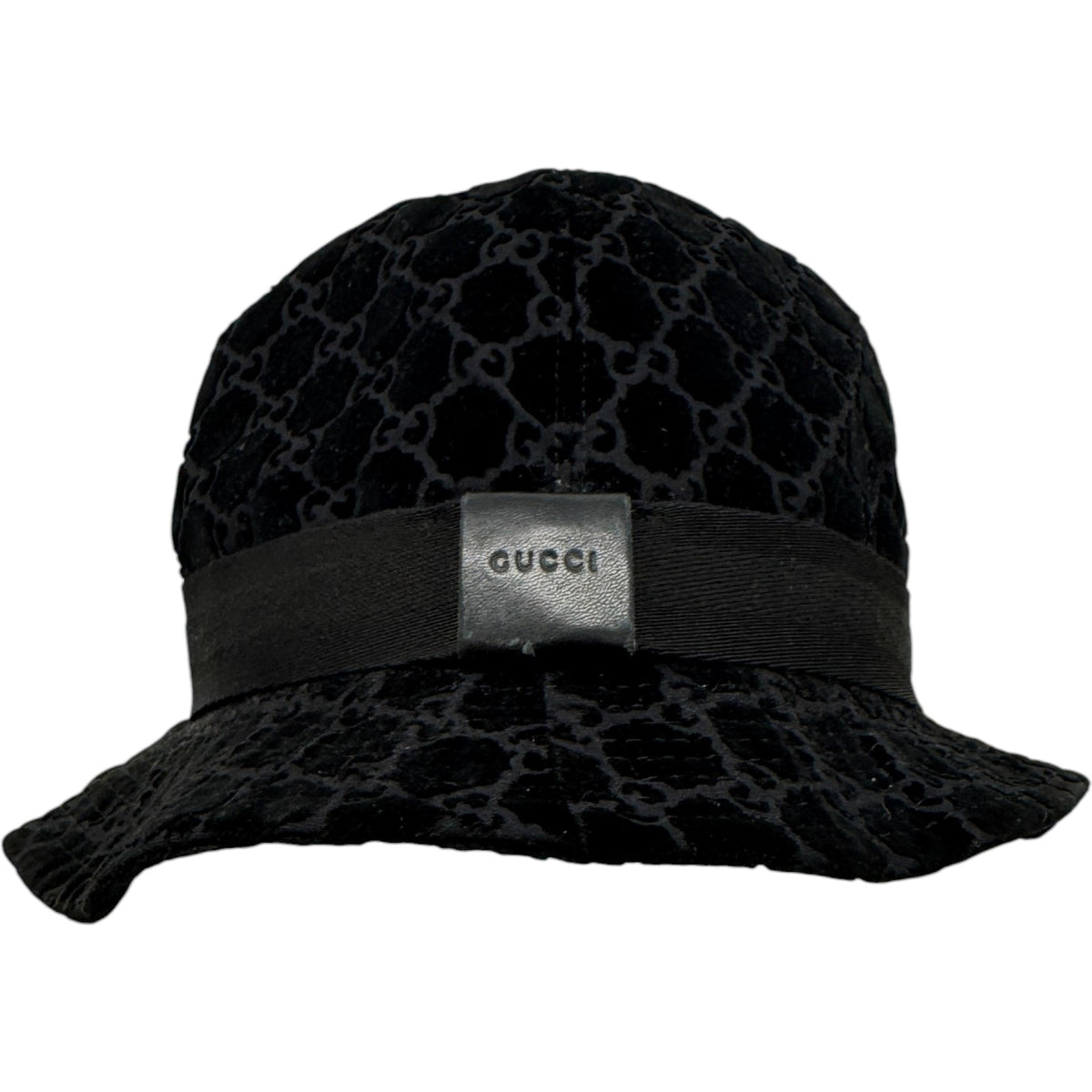 Men's GG Supreme Bucket Hat Black Size S - Photo 1