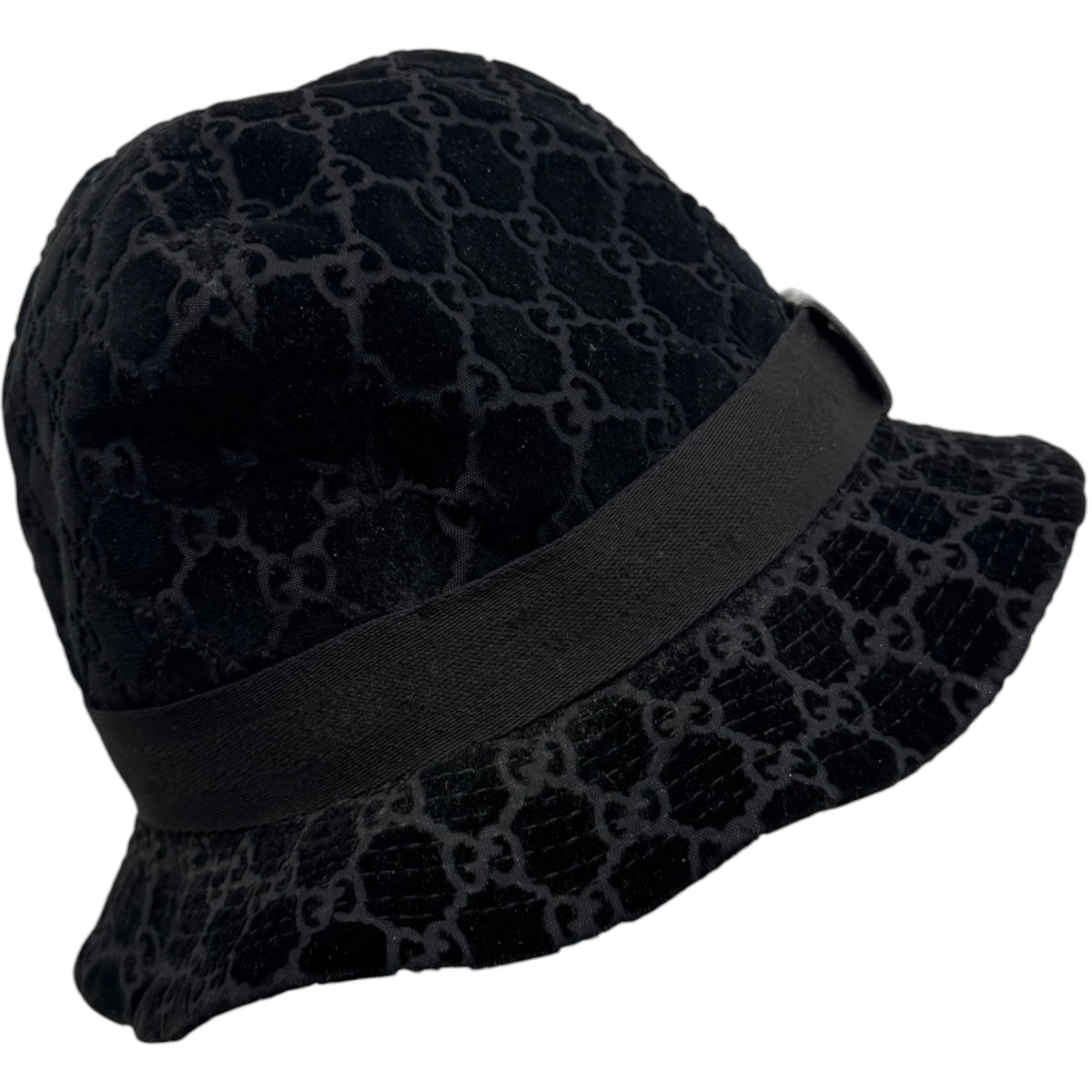 Men's GG Supreme Bucket Hat Black Size S - Photo 3