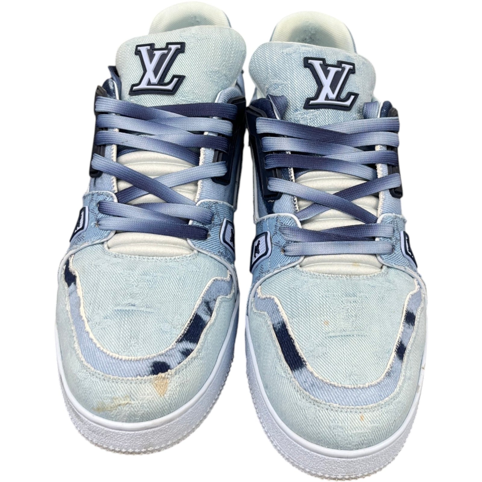 Men's LV Low Trainers Blue Size UK 8.5 / EU 42.5 - Photo 6