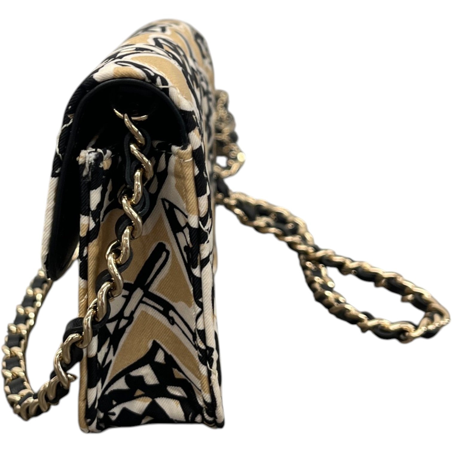Women's Checkered Flag Printed Cc Handbag Beige - Photo 11