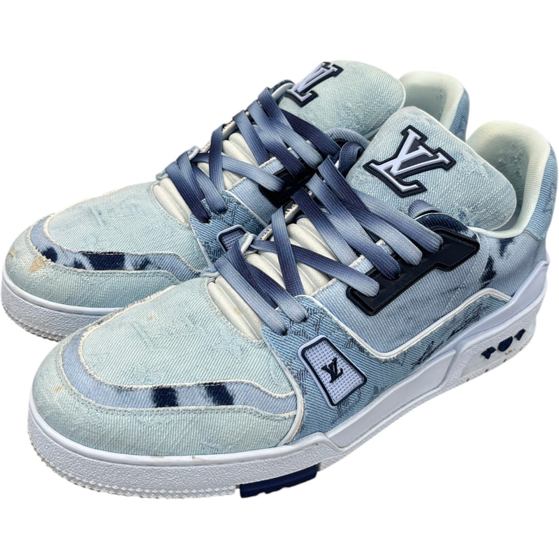 Men's LV Low Trainers Blue Size UK 8.5 / EU 42.5
