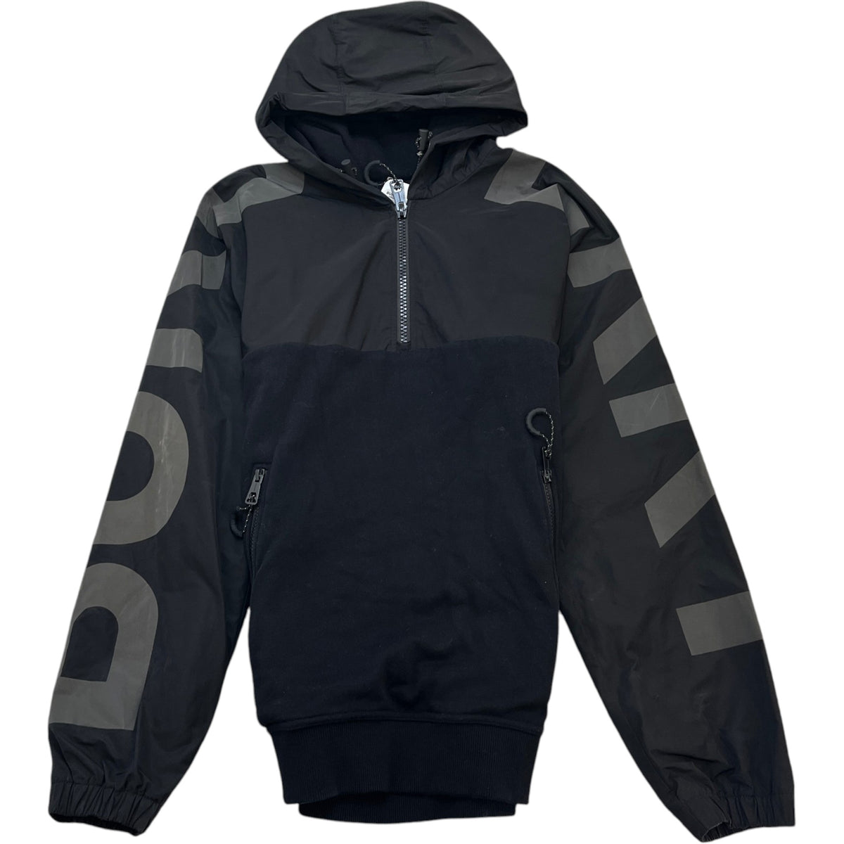 Men's Reflective Logo Hoodie Black Size XS - Photo 1
