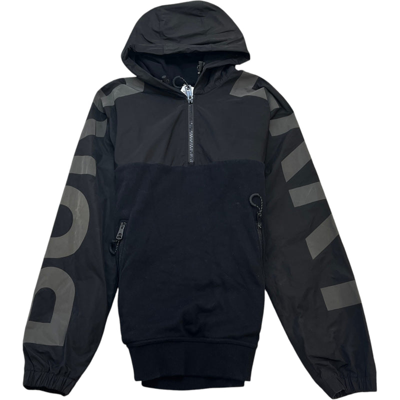 Men's Reflective Logo Hoodie Black Size XS