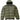 Men's Seamless Tunnel Nylon Down Jacket Khaki Size L
