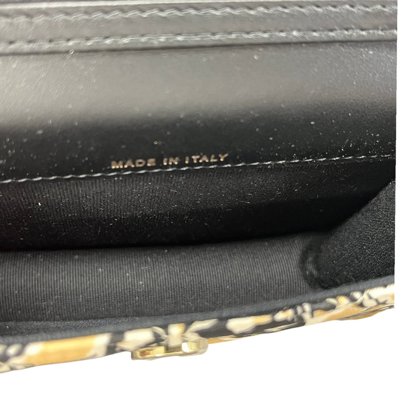 Women's Checkered Flag Printed Cc Handbag Beige