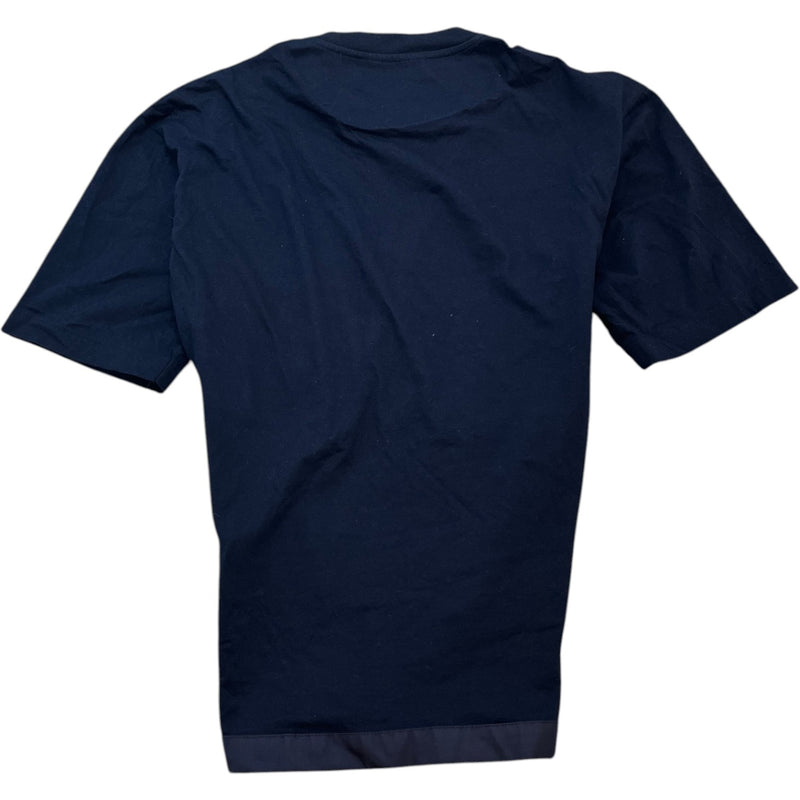 Men's Re-Nylon Plaque Logo T-Shirt Navy Size XS