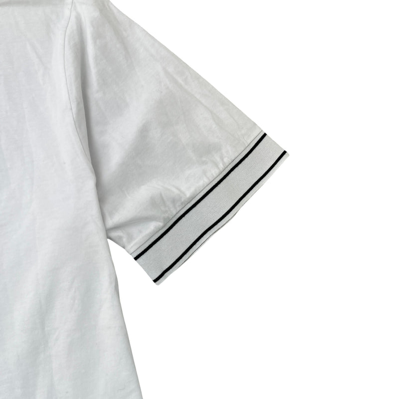 Men's Neck Logo T-Shirt White Size XL