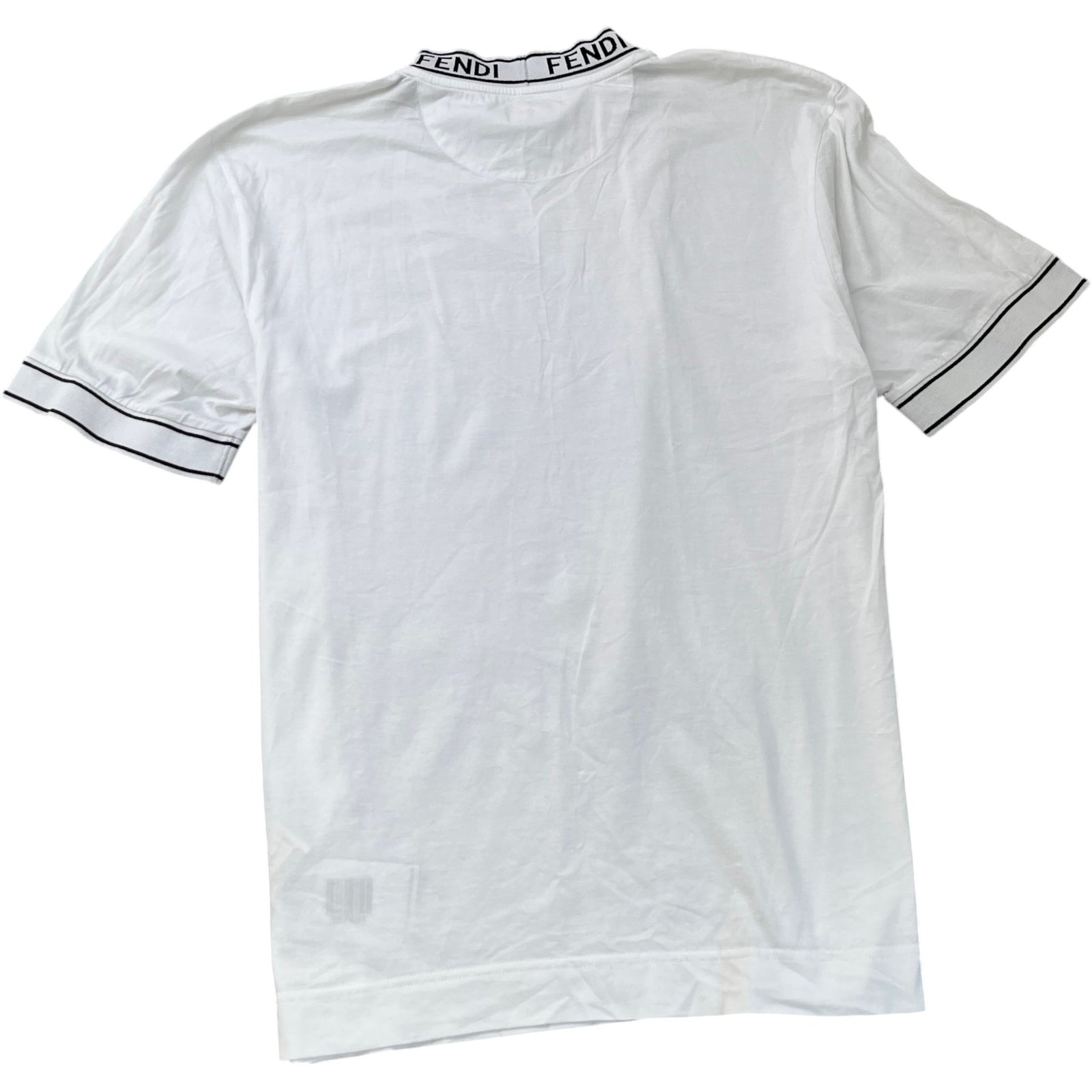 Men's Neck Logo T-Shirt White Size XL - Photo 2