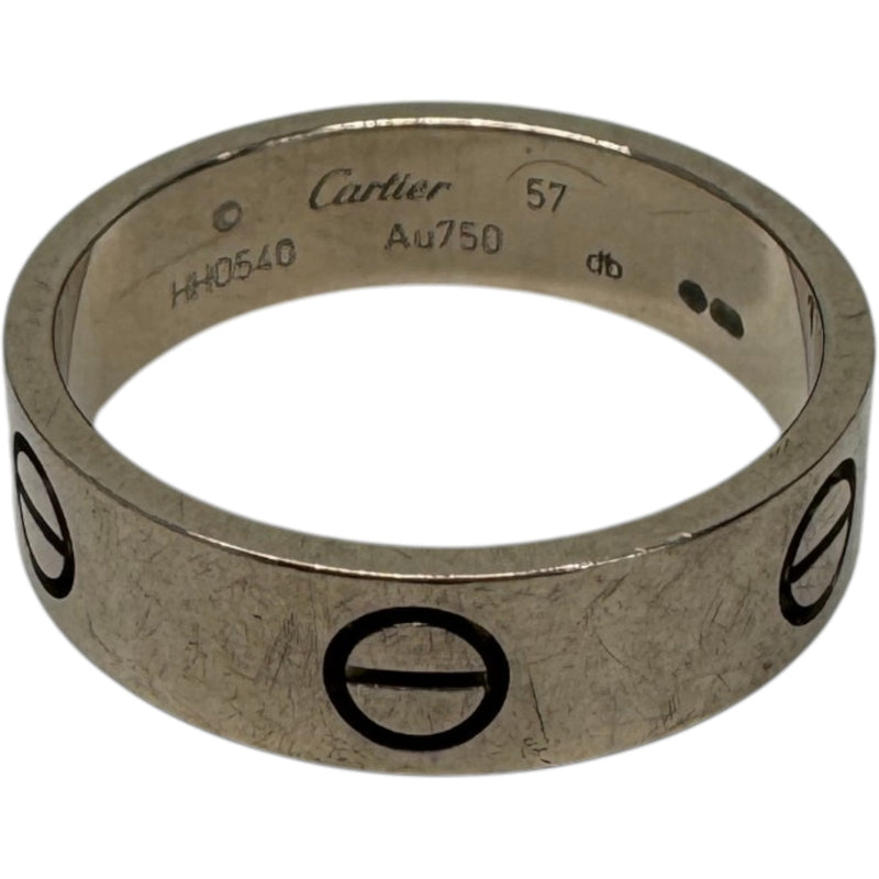 Women's Love Ring Silver Size Q