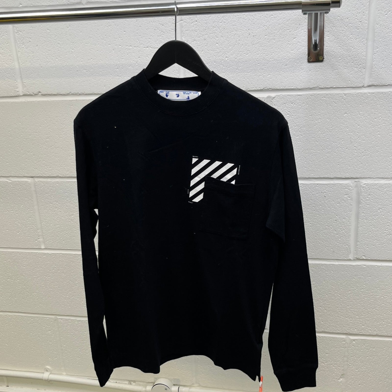 Men's Diag Skate Long Sleeve T-Shirt Black Size XS - Photo 10