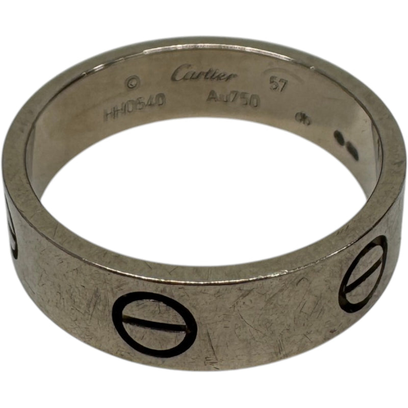 Women's Love Ring Silver Size Q
