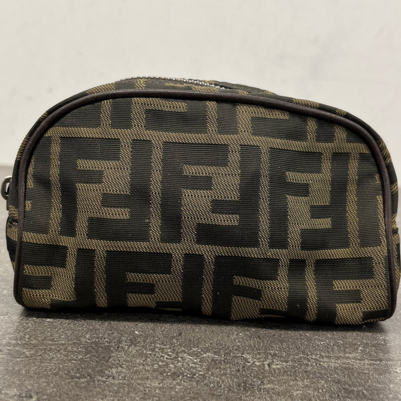 Women's FF Monogram Toiletry Bag Brown