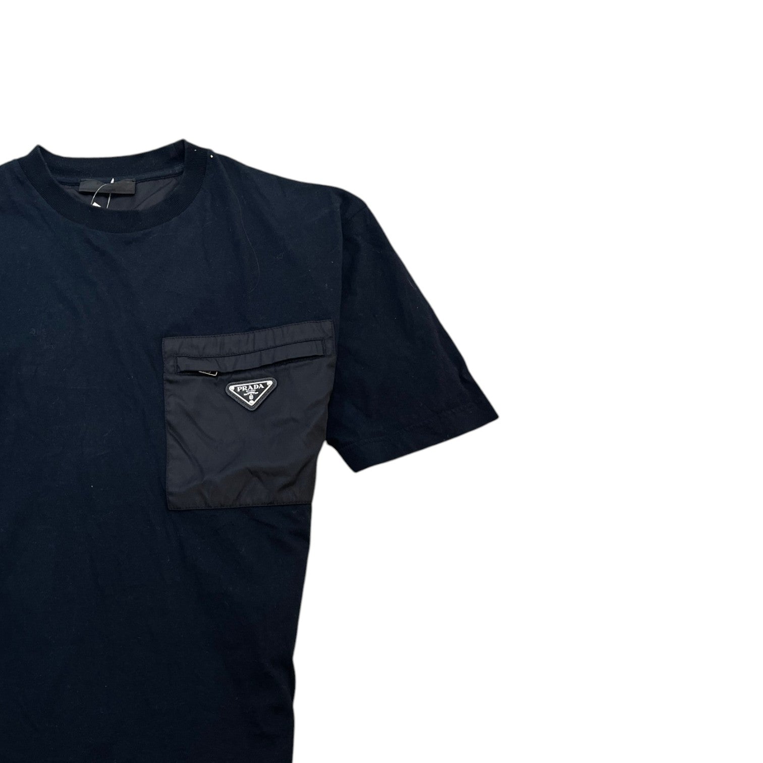 Men's Re-Nylon Plaque Logo Top Black Size S - Photo 3