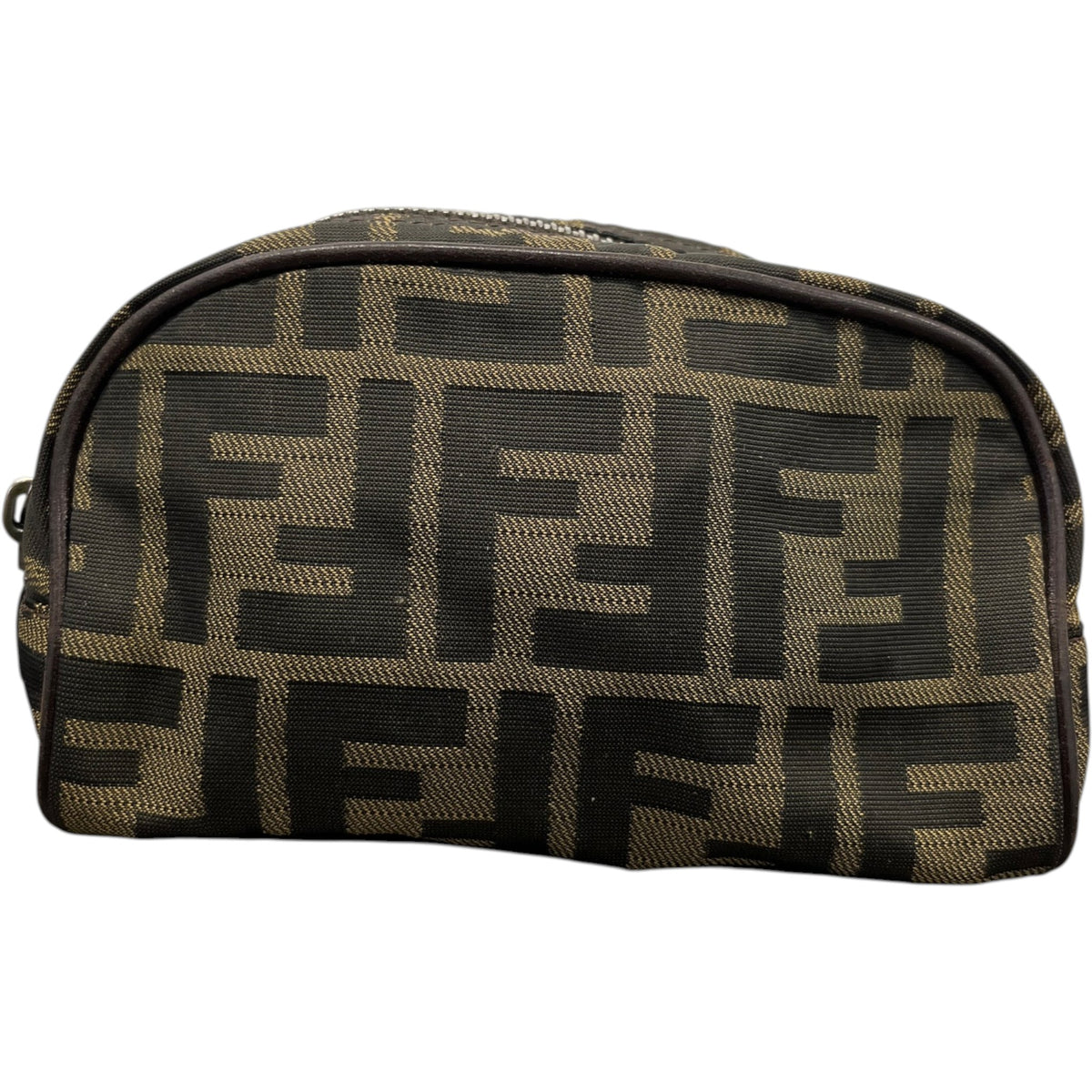 Women's FF Monogram Toiletry Bag Brown - Photo 1