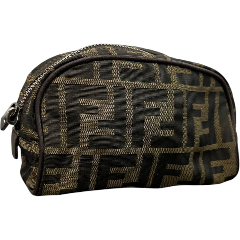 Women's FF Monogram Toiletry Bag Brown