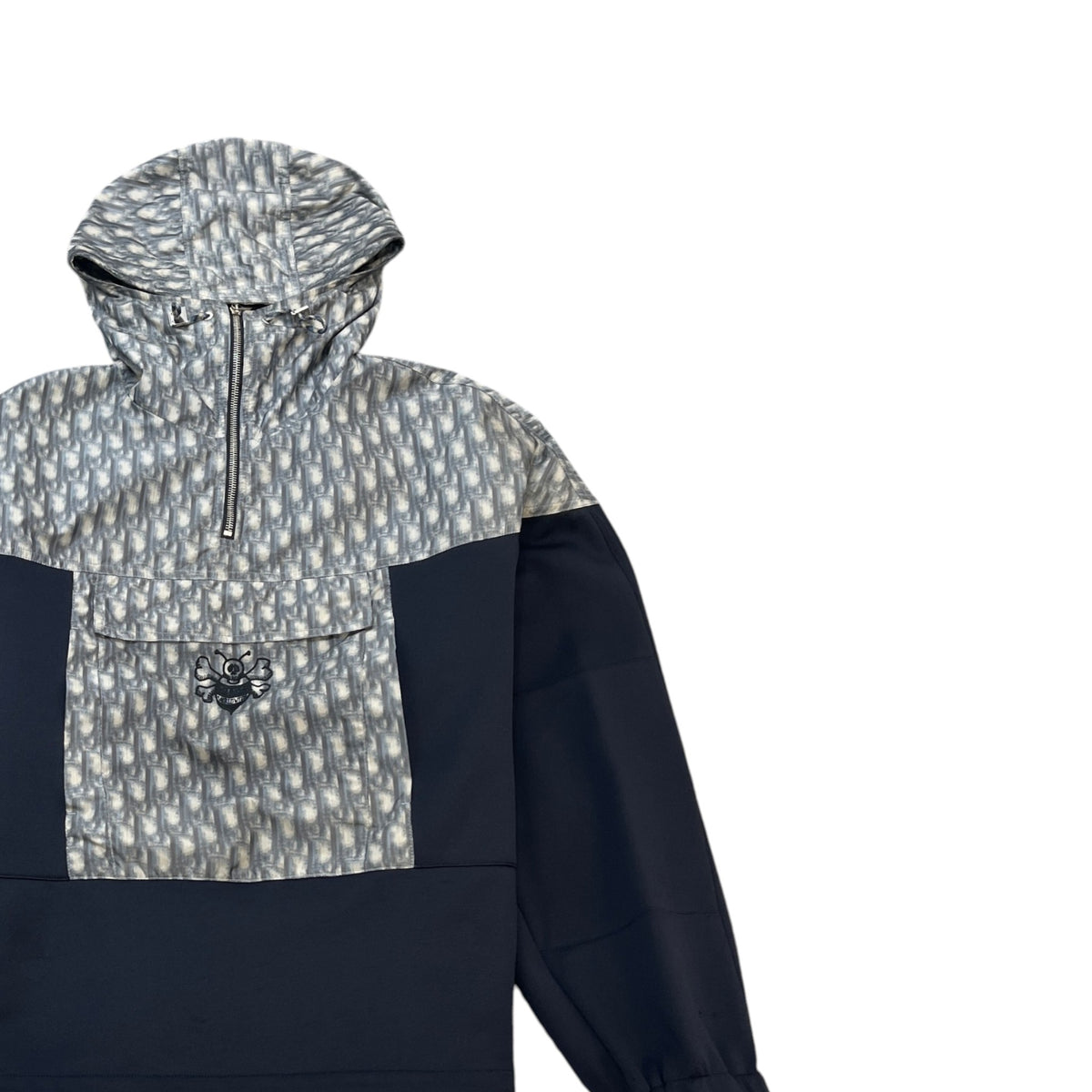 Men's X Shawn Stussy Oblique Anorak Windbreaker Black Size L - Photo 3