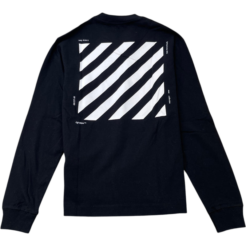 Men's Diag Skate Long Sleeve T-Shirt Black Size XS