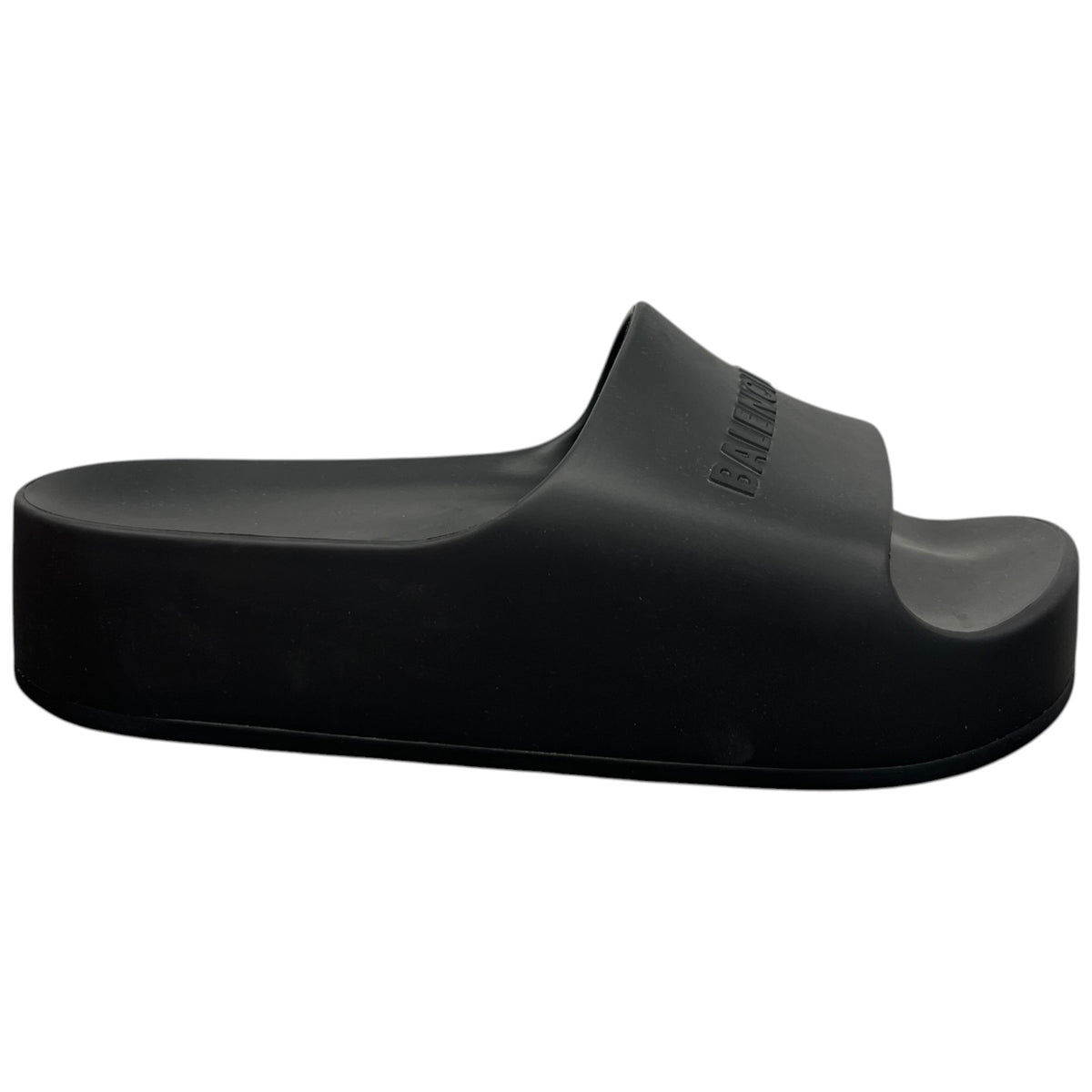 Women's Chunky Platform Slides Black Size UK 7 / EU 40 - Photo 1