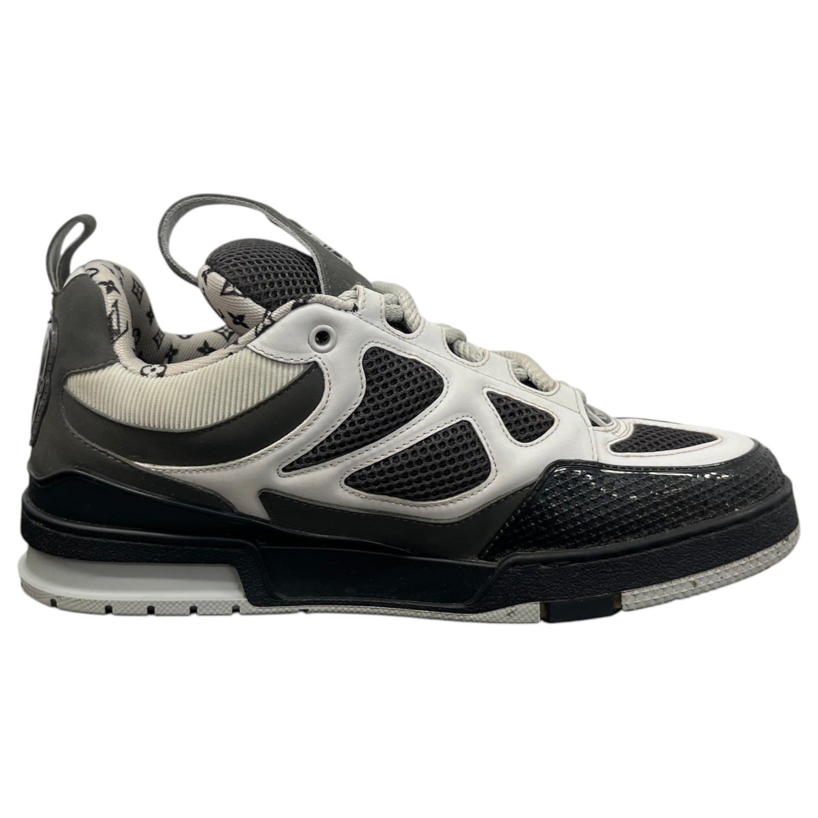 Men's LV Skate Low Trainers Grey Size UK 8 / EU 42 - Photo 4