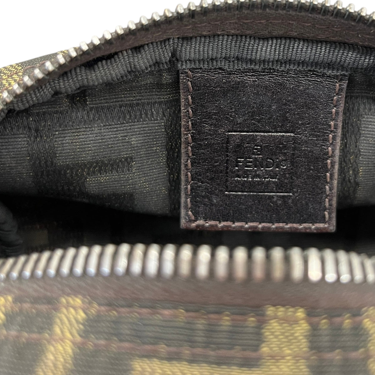 Women's FF Monogram Toiletry Bag Brown - Photo 10