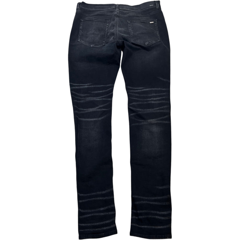Men's Distressed Jeans Black Size XL / W36