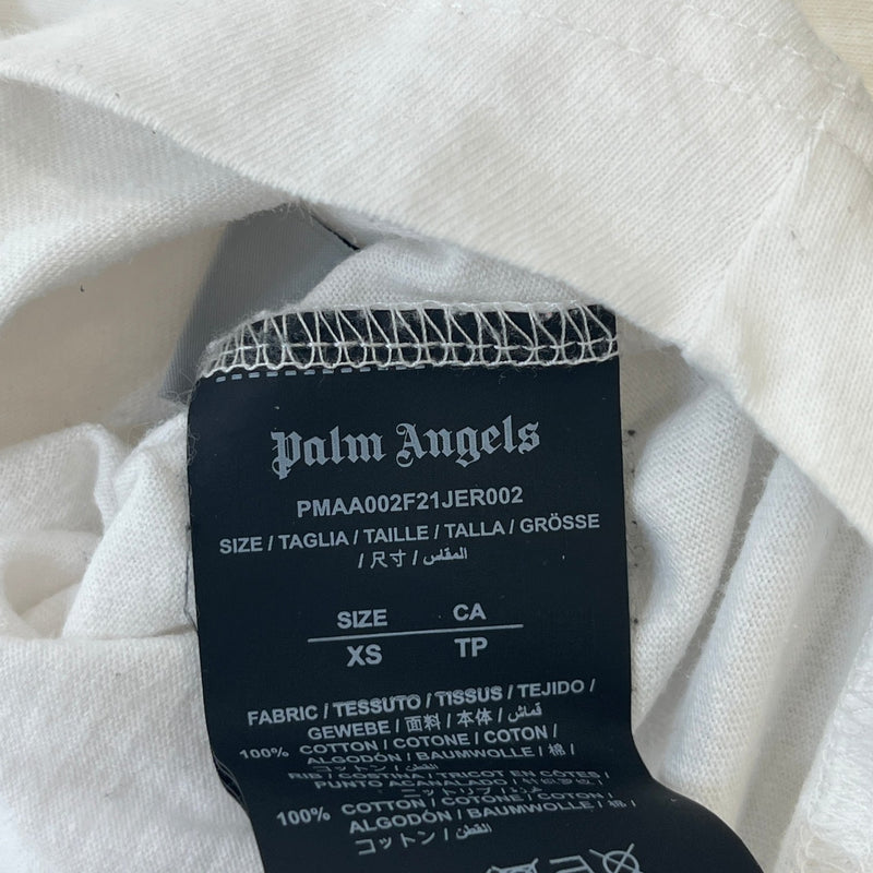 Men's Logo Print Polo Shirt White Size XS
