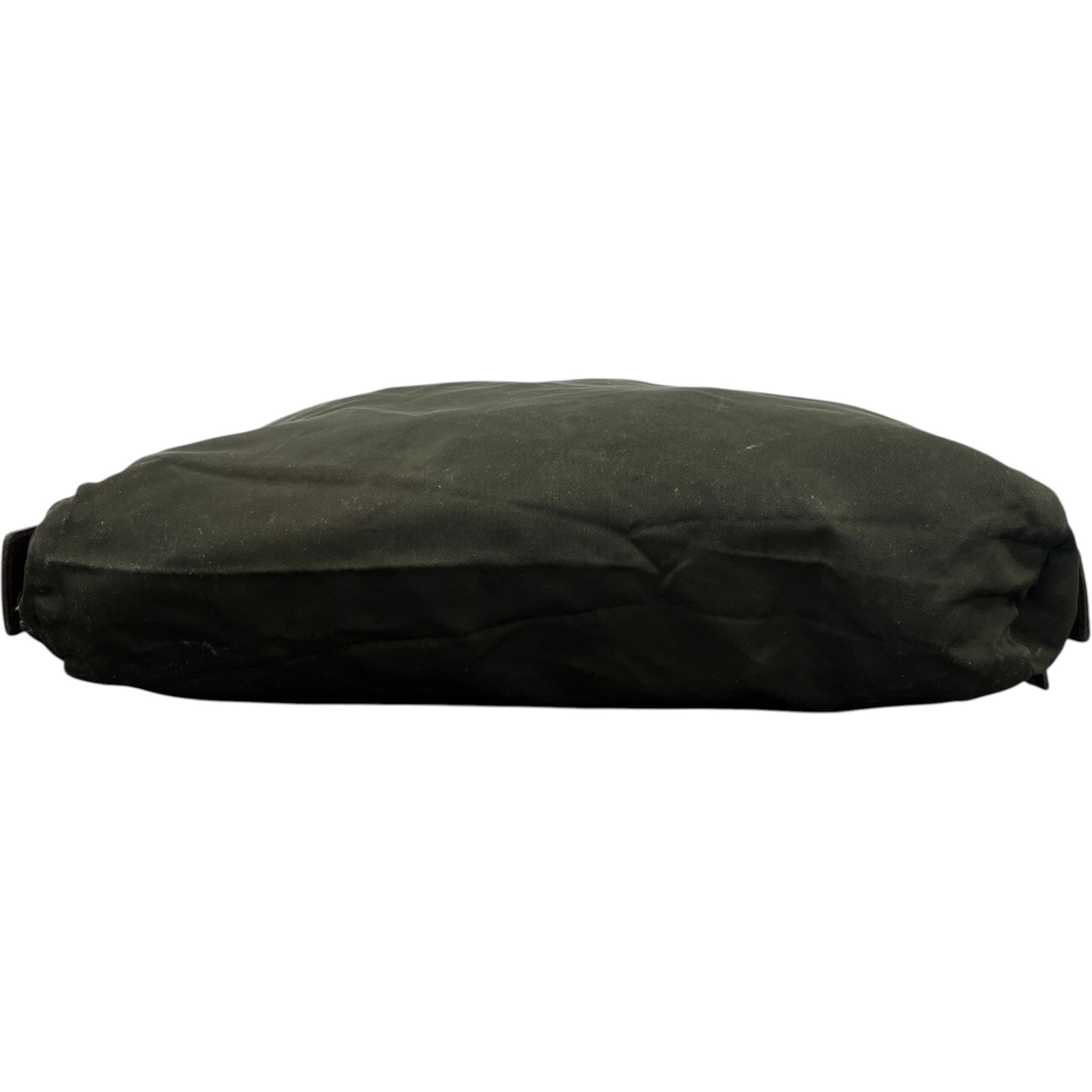 Men's Nylon Triangle Logo Toiletry Bag Khaki - Photo 7