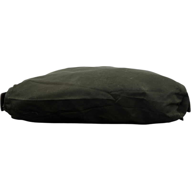 Men's Nylon Triangle Logo Toiletry Bag Khaki