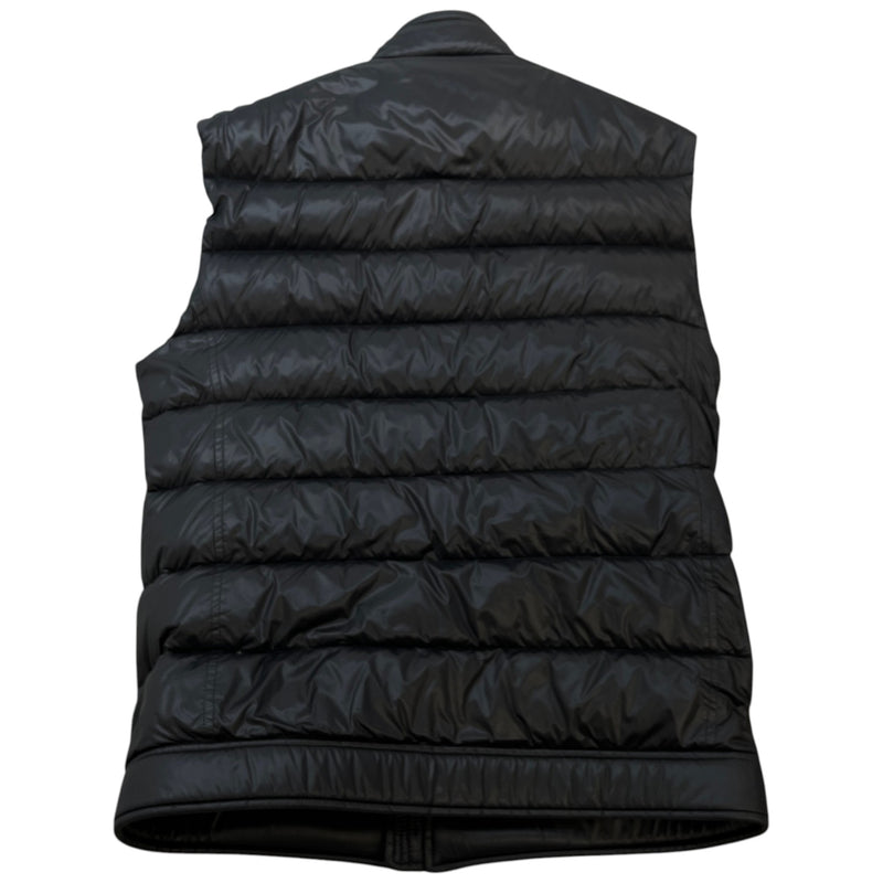 Prada Men's Triangle Logo Plaque Gilet Black Size M