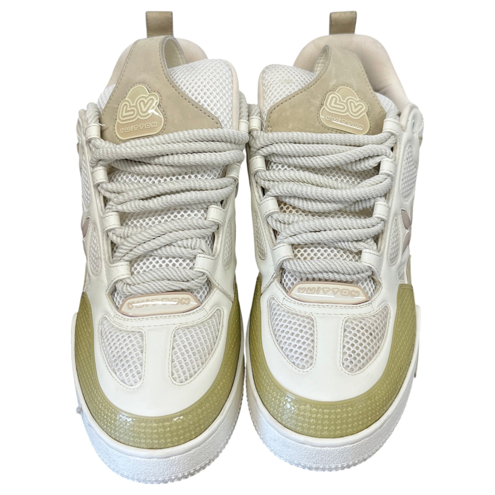 Men's LV Skate Low Trainers Beige Size UK 10 / EU 44 - Photo 6