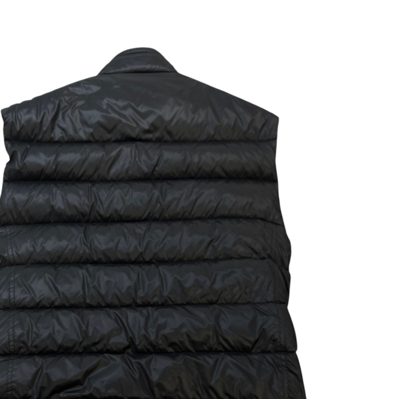 Prada Men's Triangle Logo Plaque Gilet Black Size M