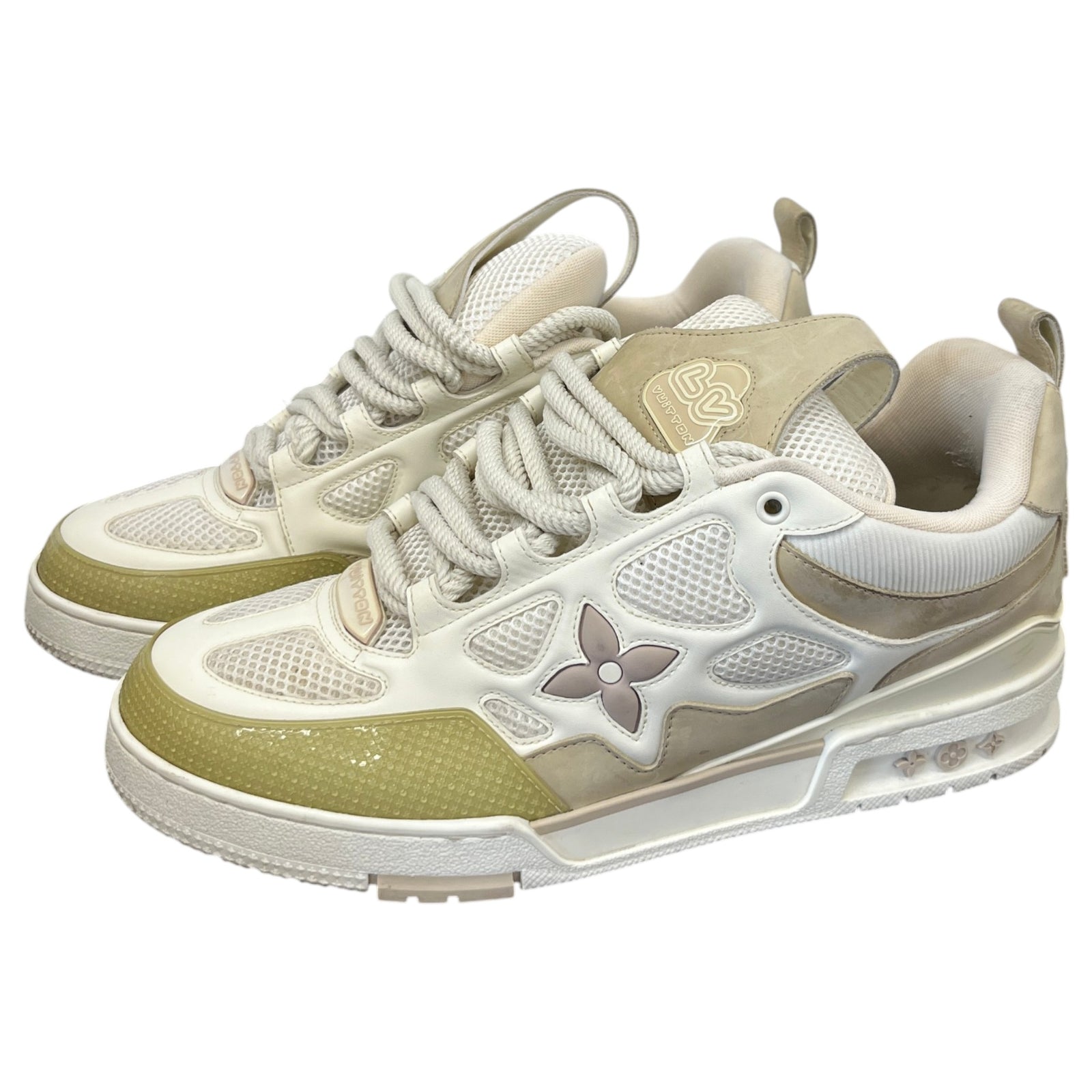 Men's LV Skate Low Trainers Beige Size UK 10 / EU 44 - Photo 9