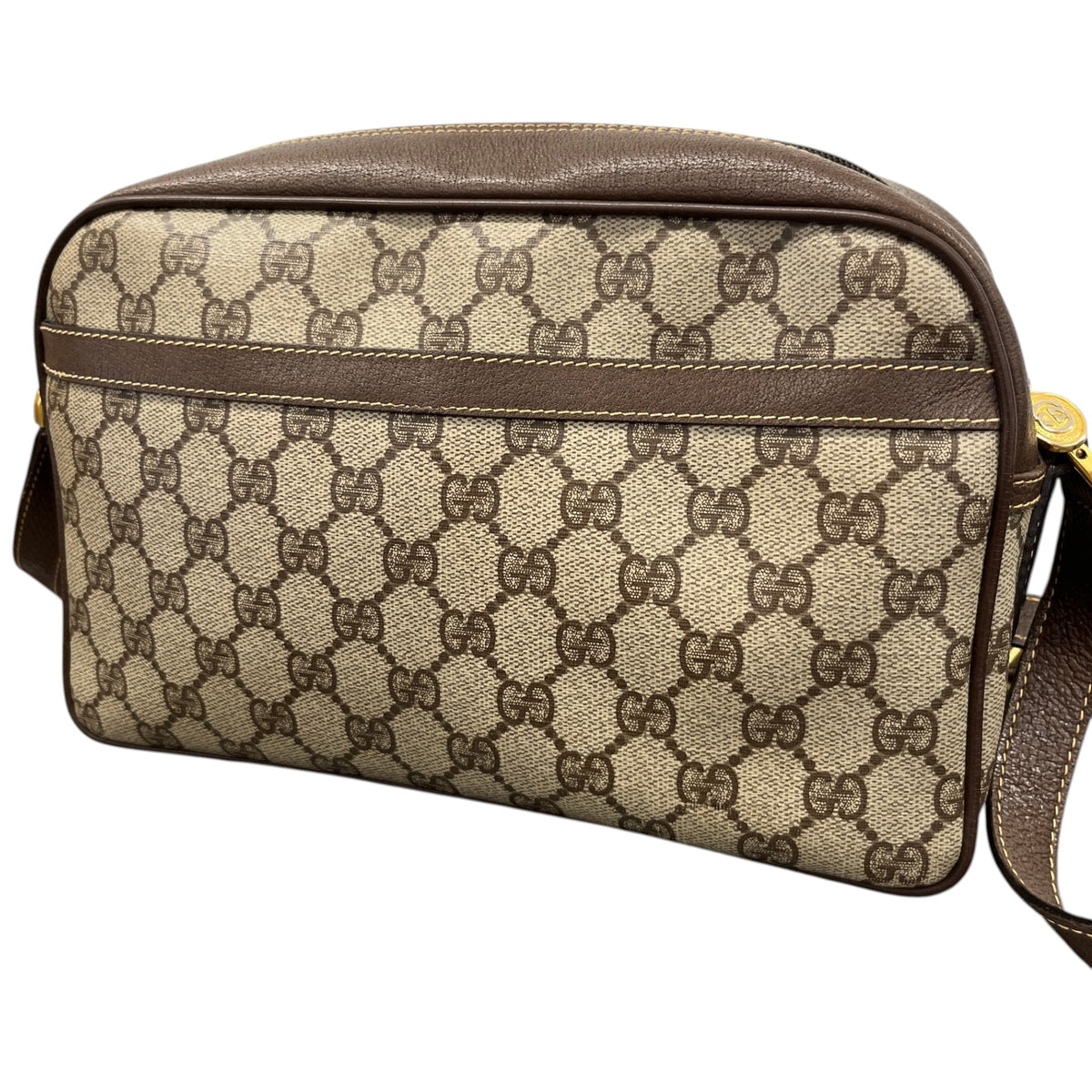 Women's GG Supreme Web Camera Handbag Brown - Photo 9
