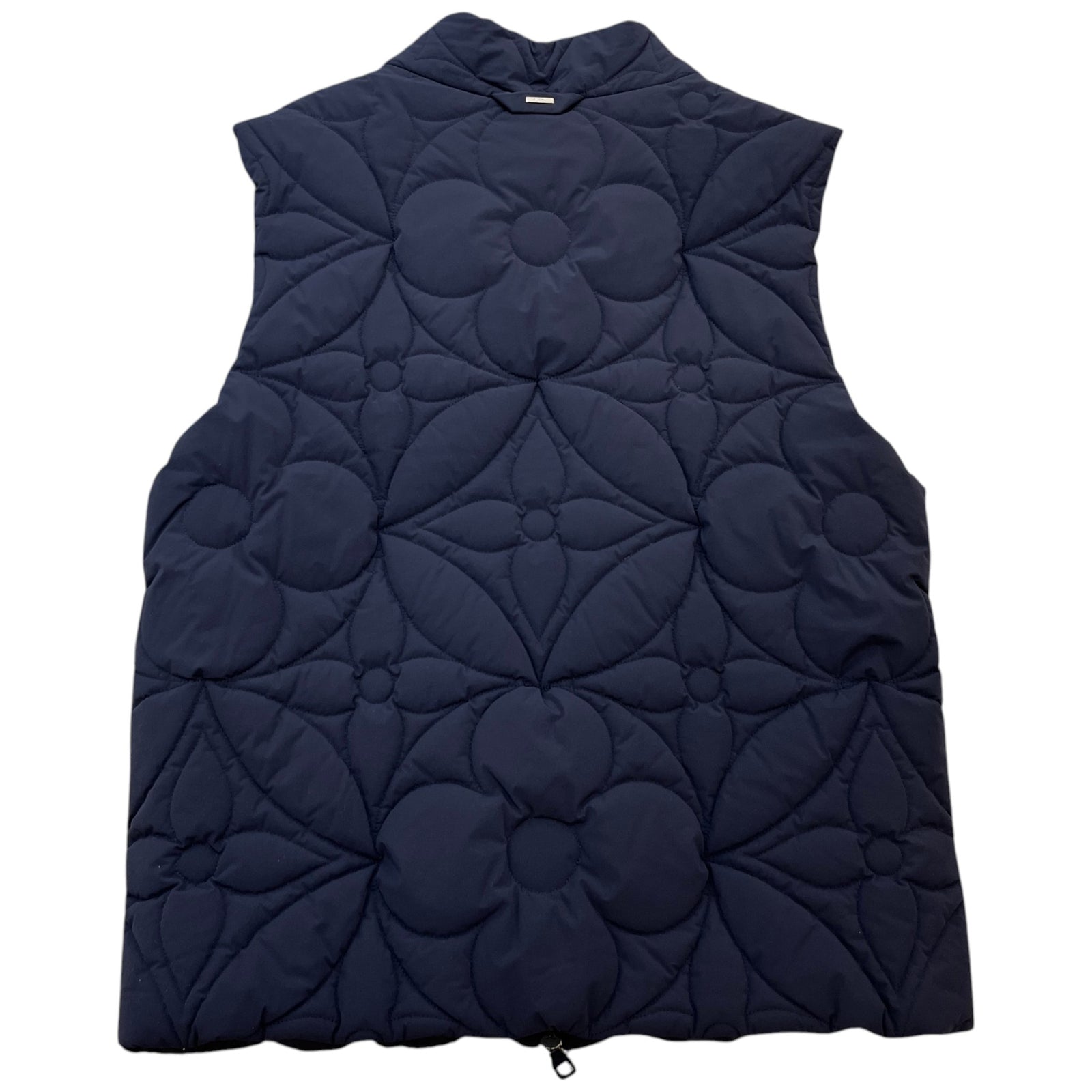 Louis Vuitton Men's Padded Monogram Flower Gilet Navy Size M - Photo 2