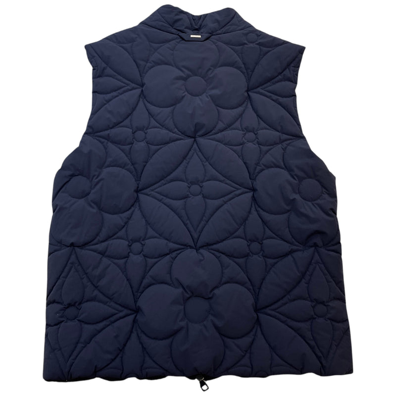 Louis Vuitton Men's Padded Monogram Flower Gilet Navy Size M