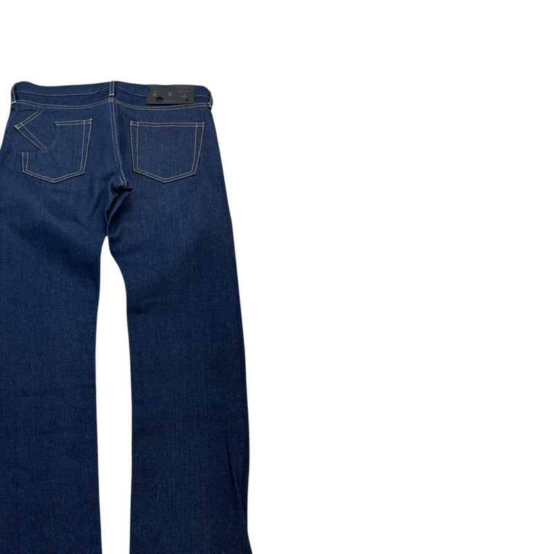 Men's Plaque Logo Jeans Navy Size M / W32