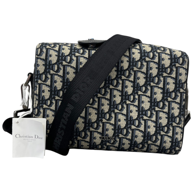 Men's Oblique Lingot Messenger Bag Beige