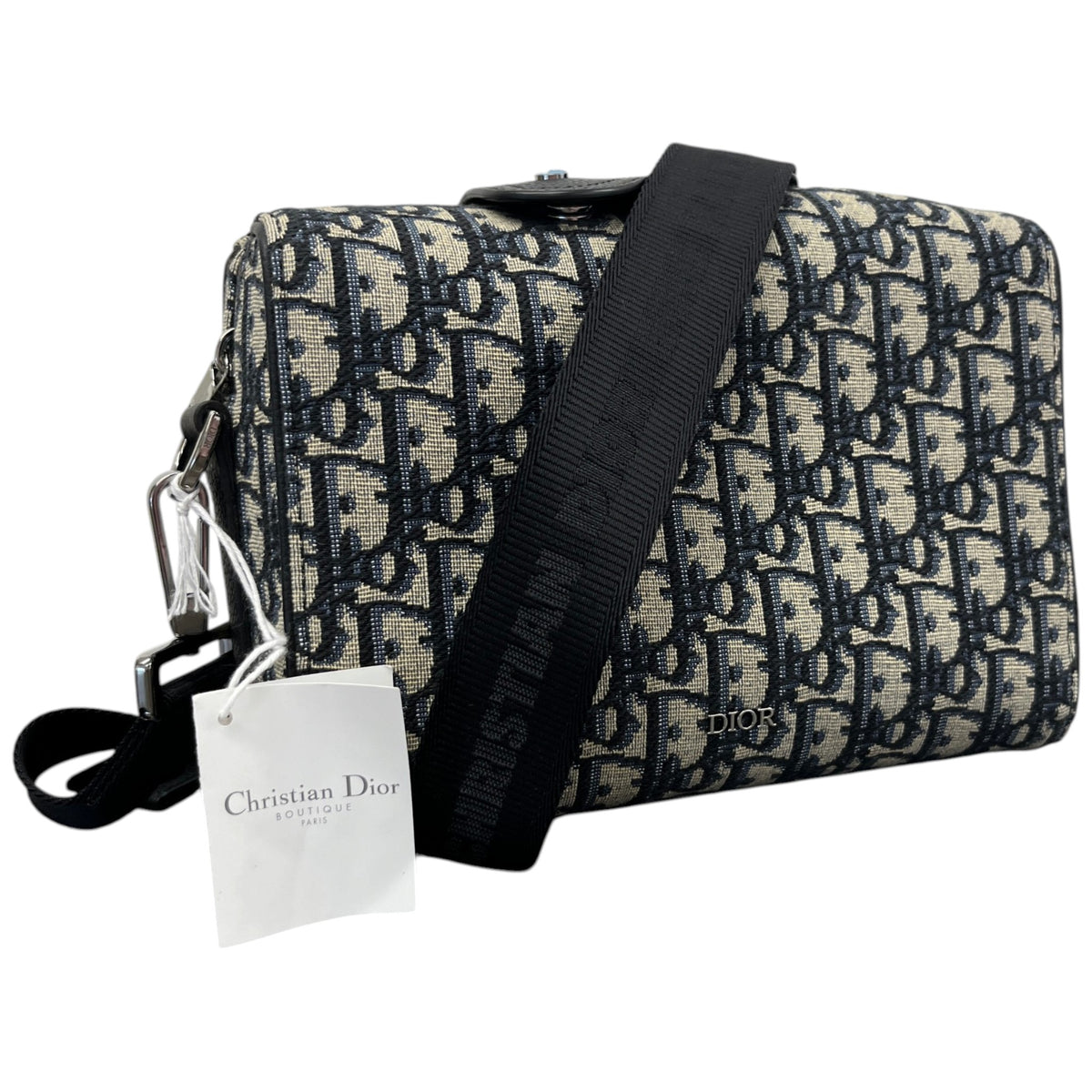 Men's Oblique Lingot Messenger Bag Beige - Photo 4