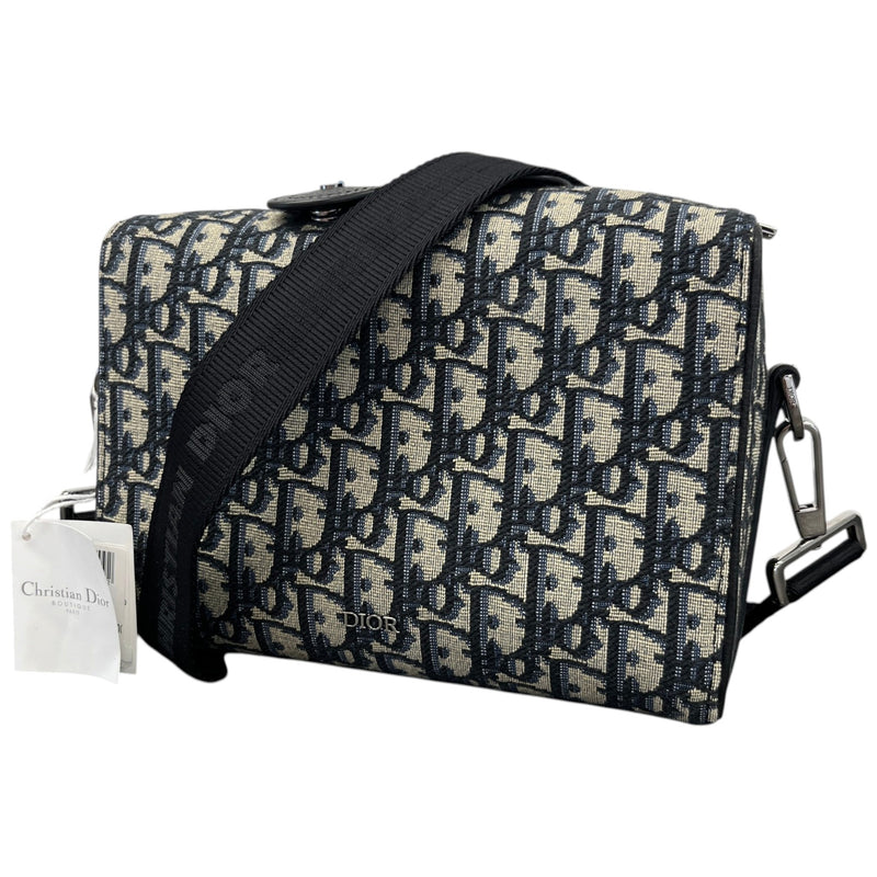Men's Oblique Lingot Messenger Bag Beige