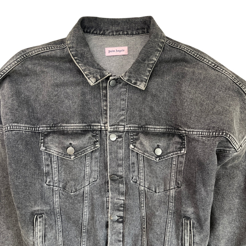 Men's Logo Print Jacket Black Size L