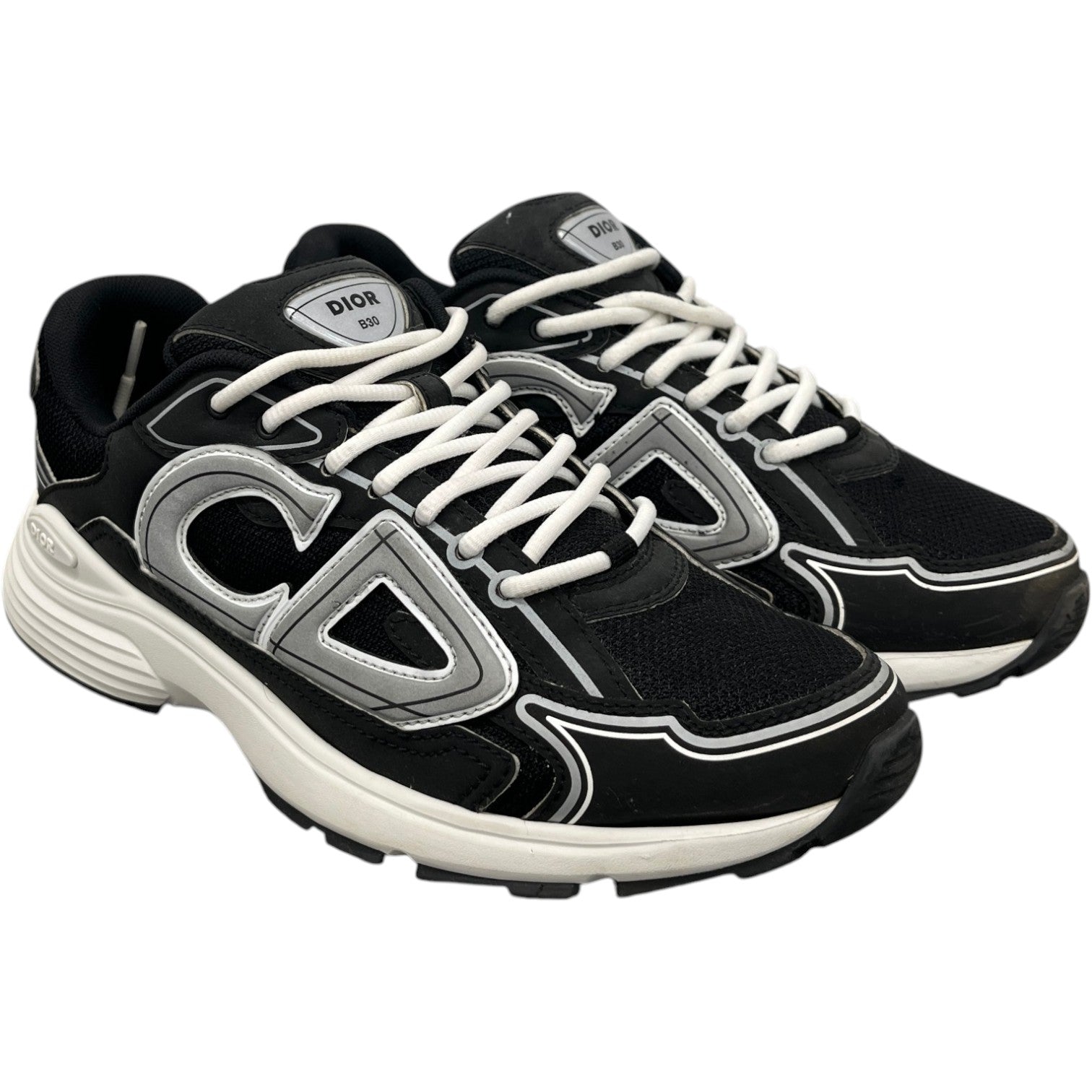 Men's B30 Low Trainers Black Size EU 41.5 / UK 7.5 - Photo 7