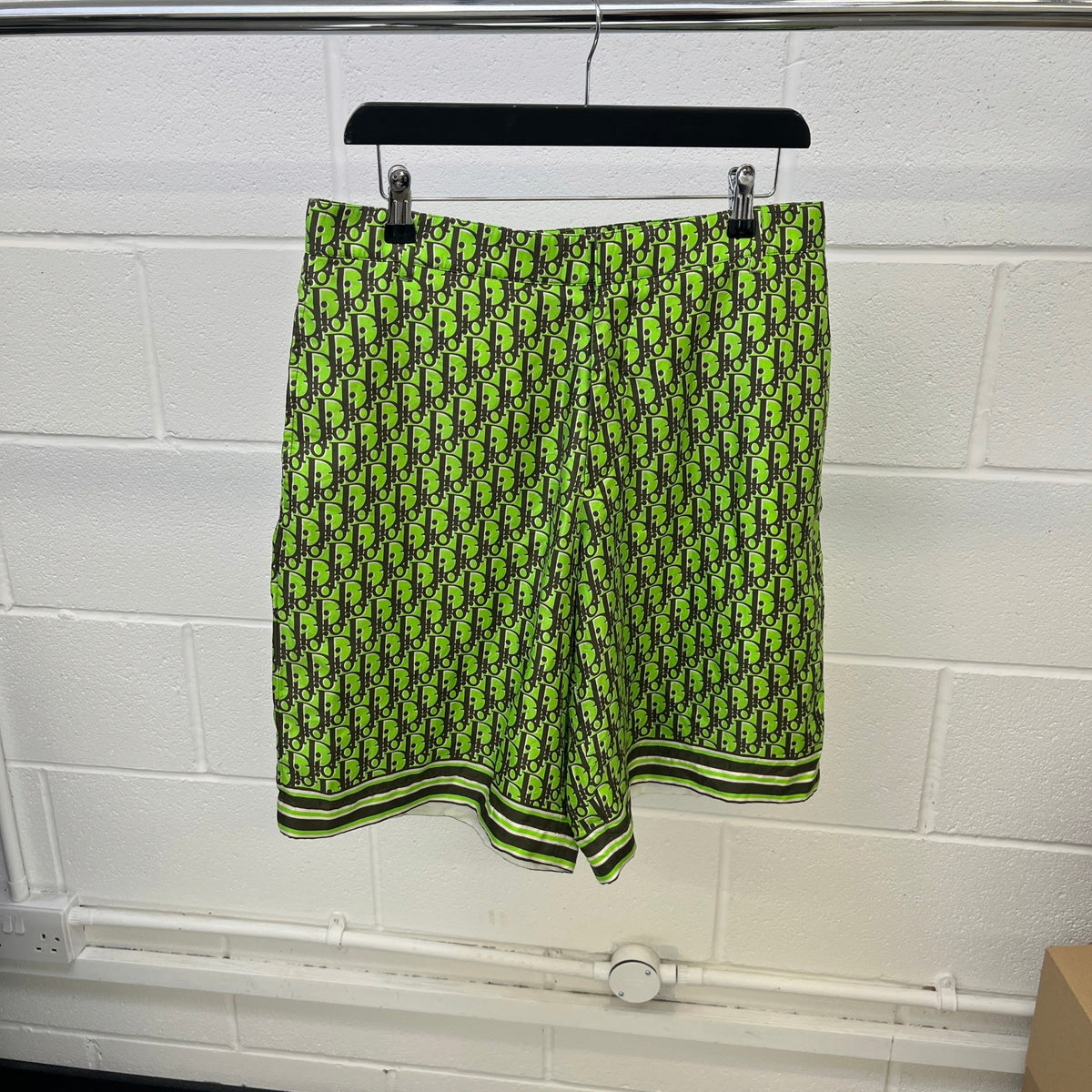 Men's Oblique Shorts Green Size M / W32 - Photo 7