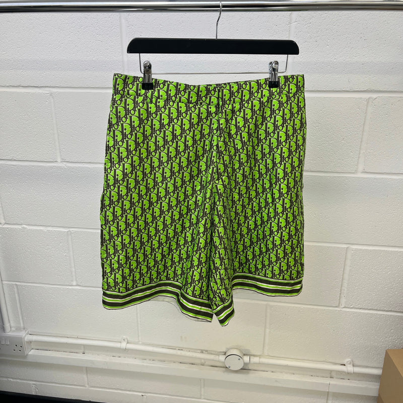 Men's Oblique Shorts Green Size M / W32