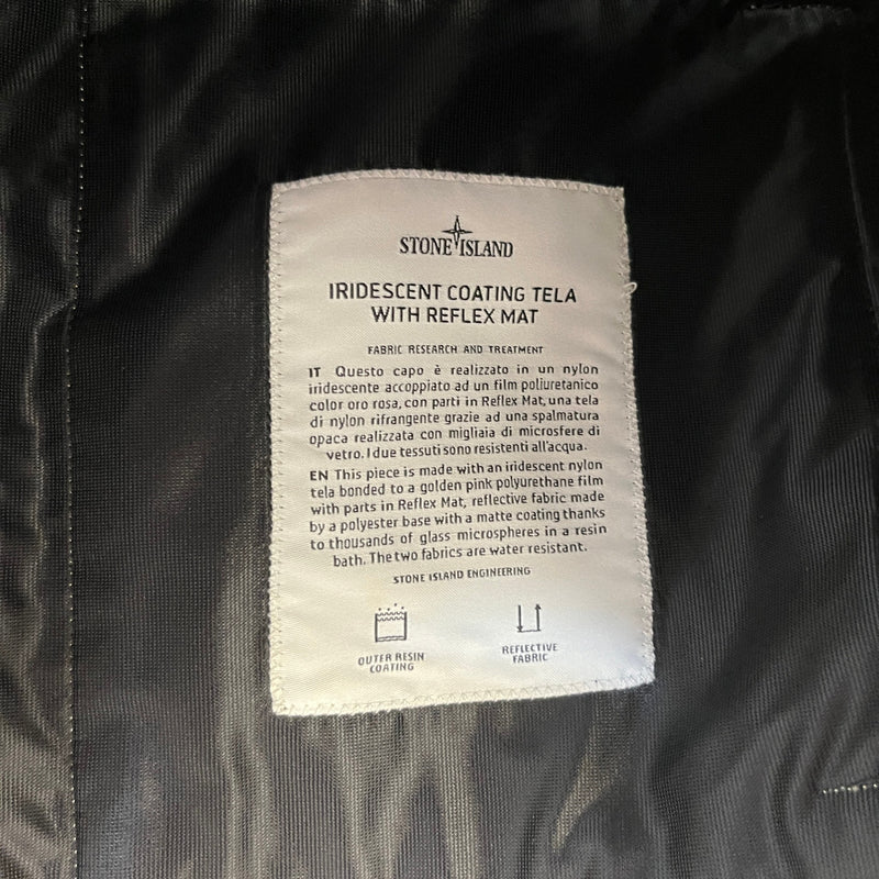 Men's Iridescent Coating Gilet Black Size M